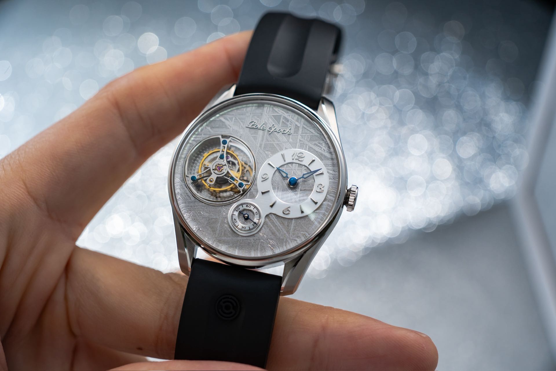 Tourbillon Movement Watch - นาฬิกาข้อมือจักรกลผู้ชาย Jichen 008 Meteorite ระบบ Tourbillon