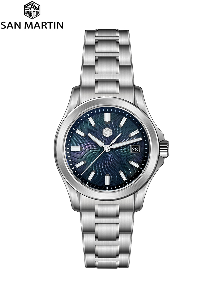 Guilloché Dial Watch - นาฬิกา San Martin 39 มม. ดีไซน์ดั้งเดิม