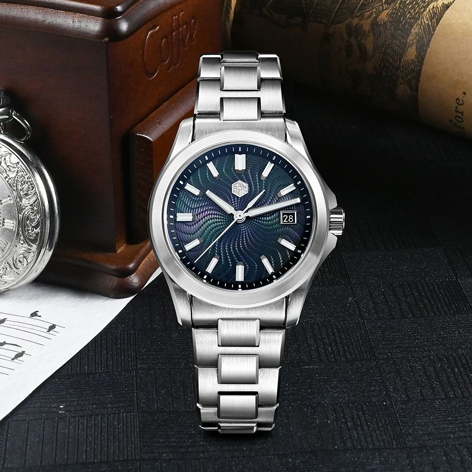 Guilloché Dial Watch - นาฬิกาข้อมือผู้ชาย San Martin รุ่น Gada ขนาด
