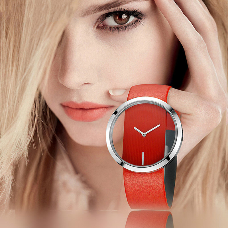 Luxury Watch Leather Strap - นาฬิกาข้อมือสตรียี่ห้อLuxury Hollowสุภาพสตรีนาฬิกาข้อมือสตรีสายหนังนาฬิกาสำหรับหญิงRelogio Feminino Hot