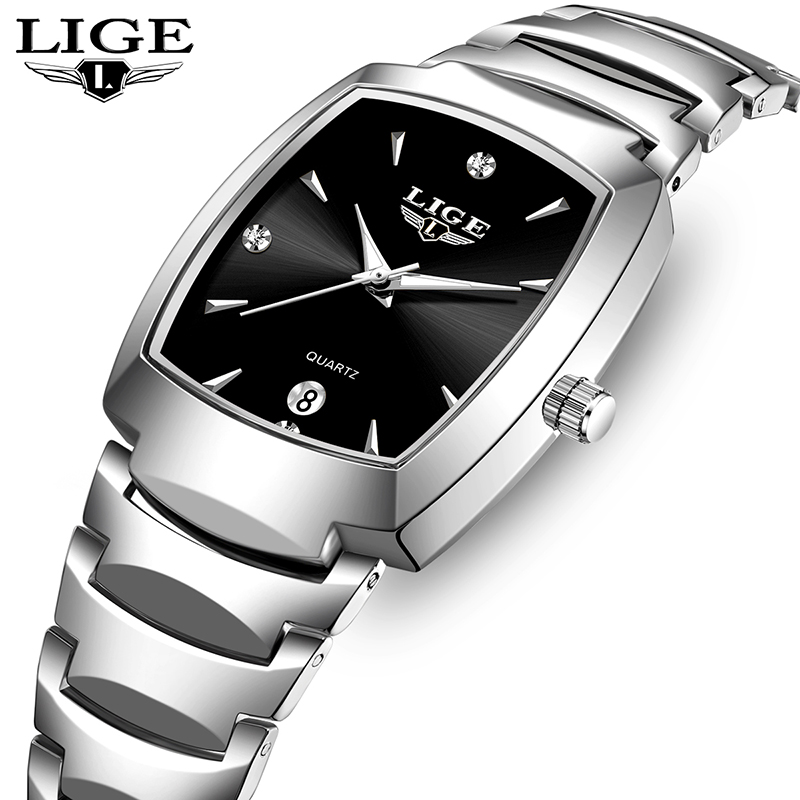 Luxury Watches - LIGE นาฬิกาผู้หญิงธุรกิจหรูหราสุภาพสตรีนาฬิกาหญิงนาฬิกากันน้ําแฟชั่นควอตซ์นาฬิกาเรียบง่ายสําหรับ Wome montre femme +