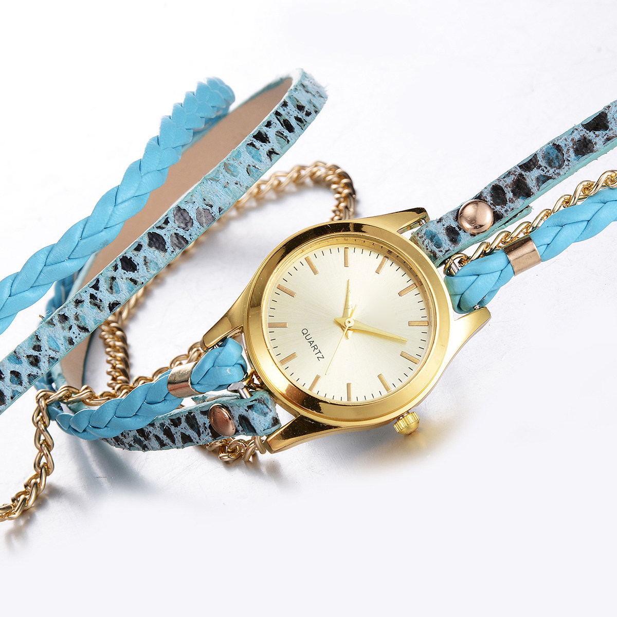นาฬิกาควอตซ์ลายเสือดาวสำหรับผู - Luxury Watch White บทวิจารณ์และราคา