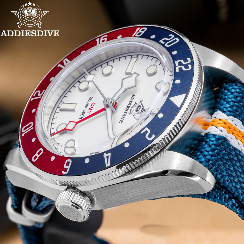 นาฬิกาข้อมือควอตซ์ผู้ชาย ADDIE - Gmt Dual Timezone Watch บทวิจารณ์และราคา