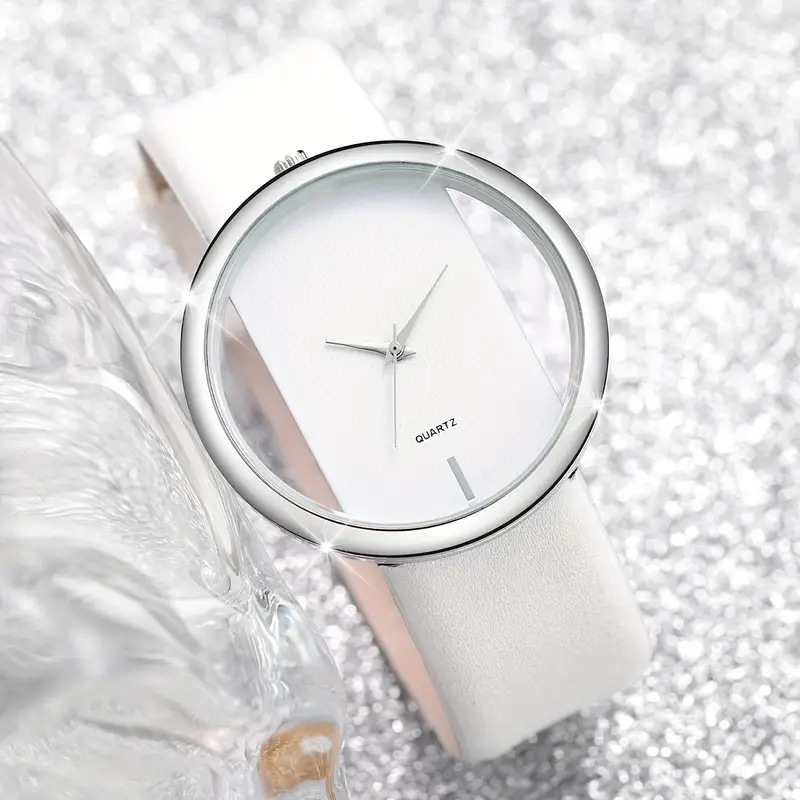 2 ชิ้นแฟชั่นสีขาวเรียบง่ายนาฬิ - Luxury Watch White บทวิจารณ์และราคา
