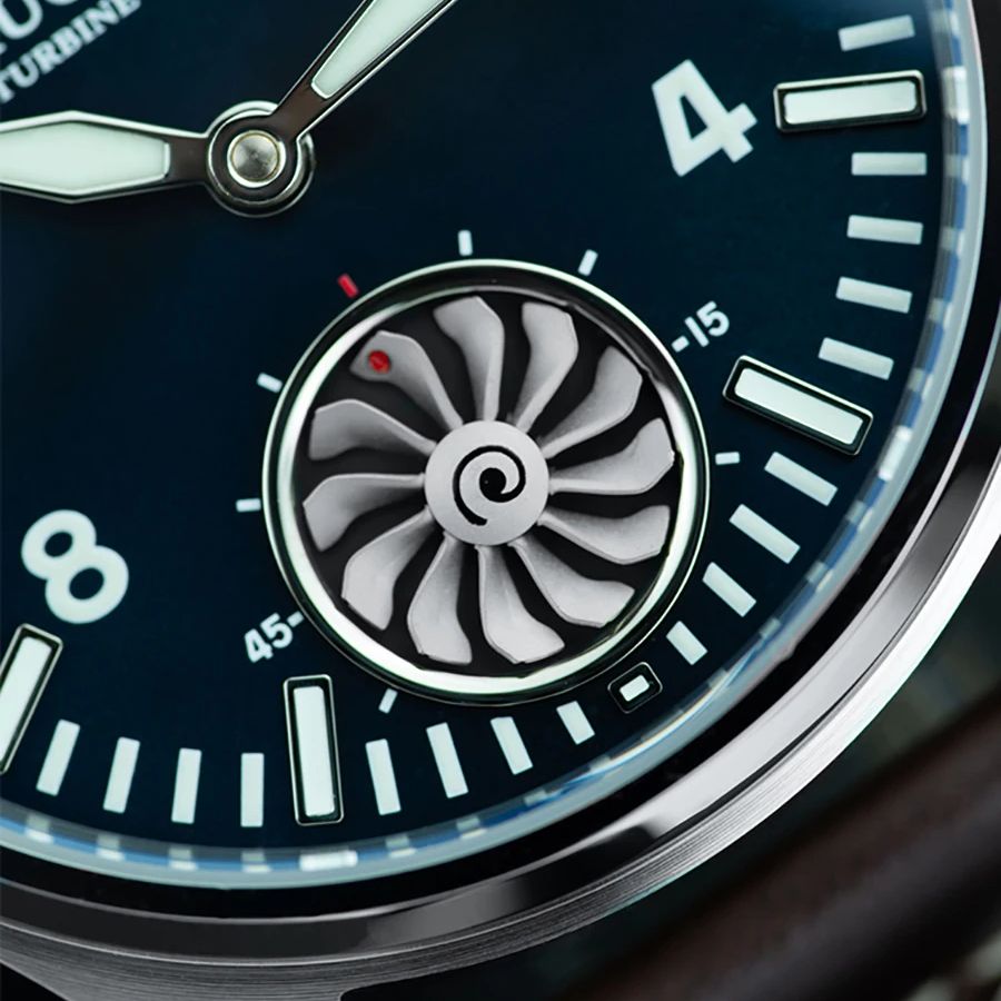 Hruodland 43 มม.นาฬิกาข้อมือผู - Tourbillon Movement Watch บทวิจารณ์และราคา