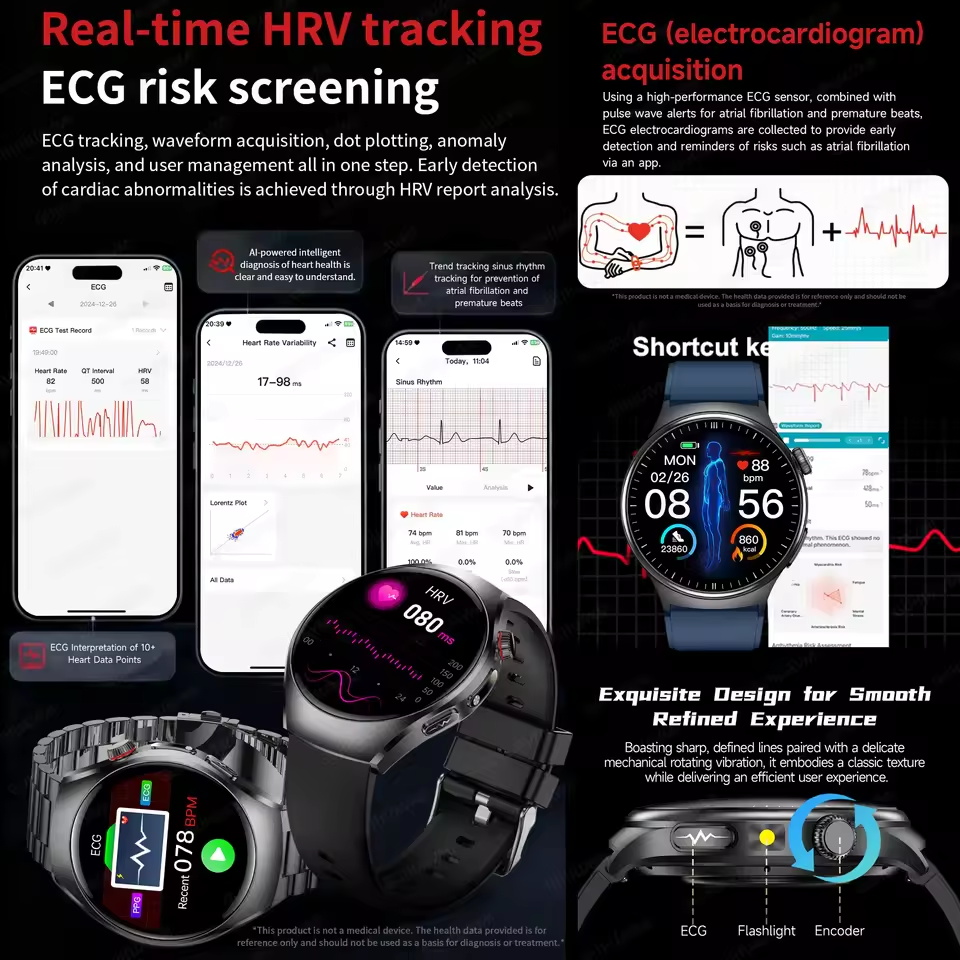 สมาร์ทวอทช์ ECG รุ่นใหม่ ตรวจว - Gmt Dual Timezone Watch บทวิจารณ์และราคา