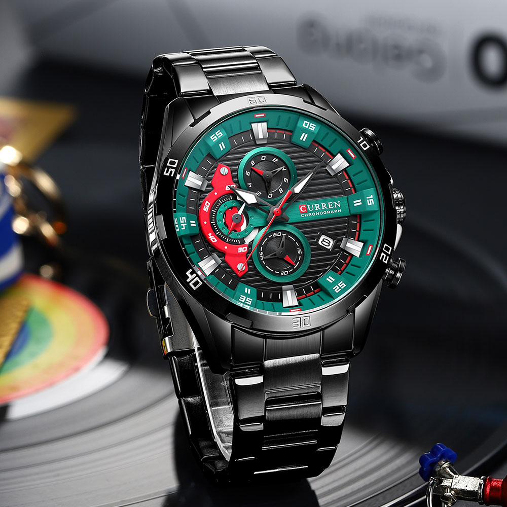 นาฬิกาผู้ชาย CURREN นาฬิกาข้อม - Luxury Watch Mockup บทวิจารณ์และราคา