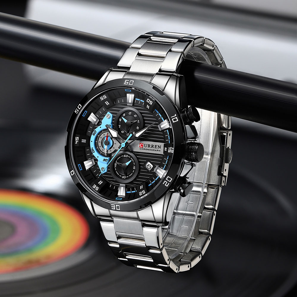 นาฬิกาผู้ชาย CURREN นาฬิกาข้อม - Luxury Watch Mockup บทวิจารณ์และราคา