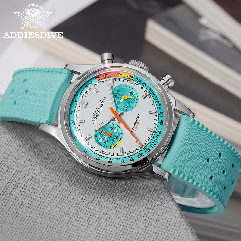ADDIESDIVE โครโนกราฟนาฬิกาควอต - Guilloché Dial Watch บทวิจารณ์และราคา