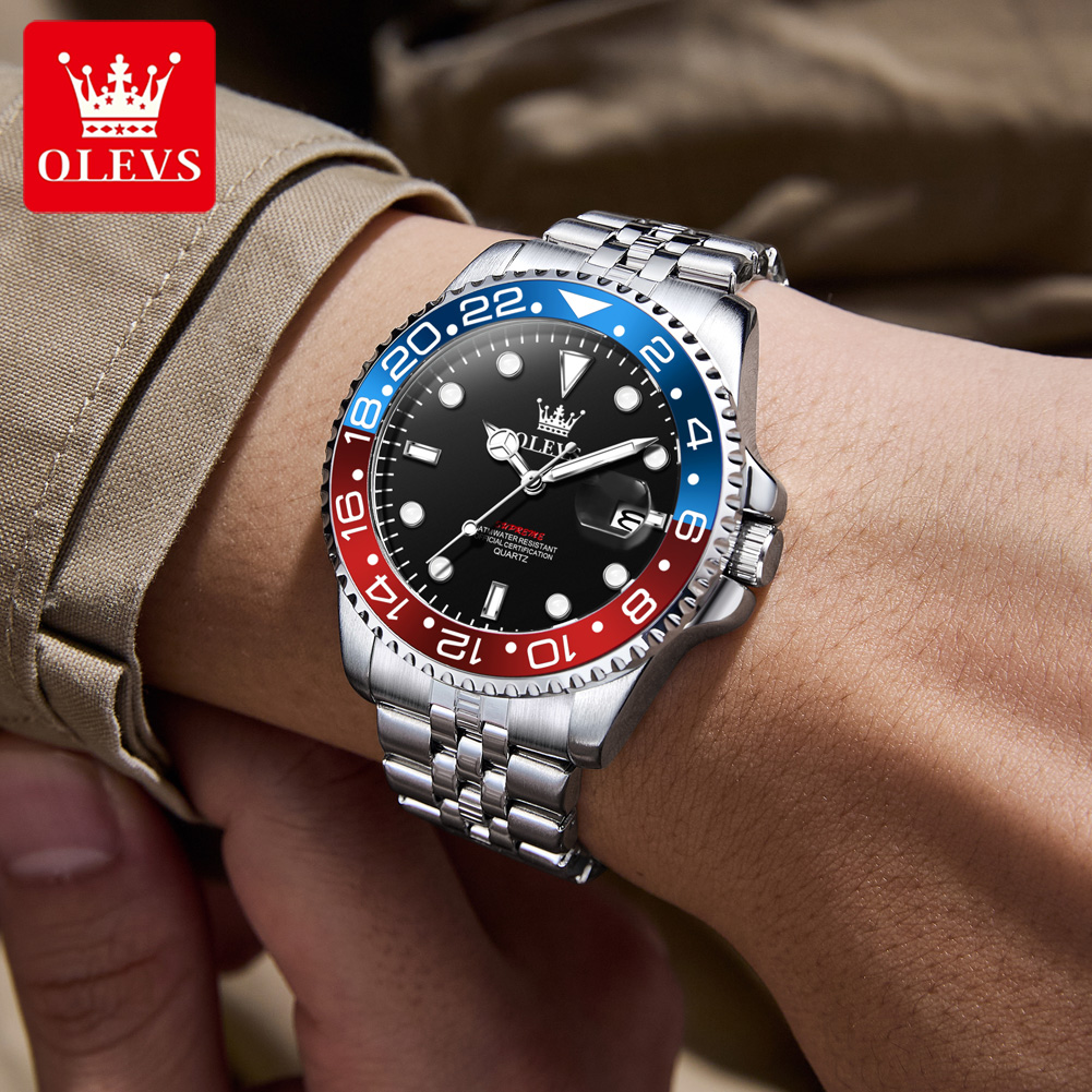 OLEVS 5657 นาฬิกาข้อมือผู้ชายแ - Luxury Watch Men บทวิจารณ์และราคา