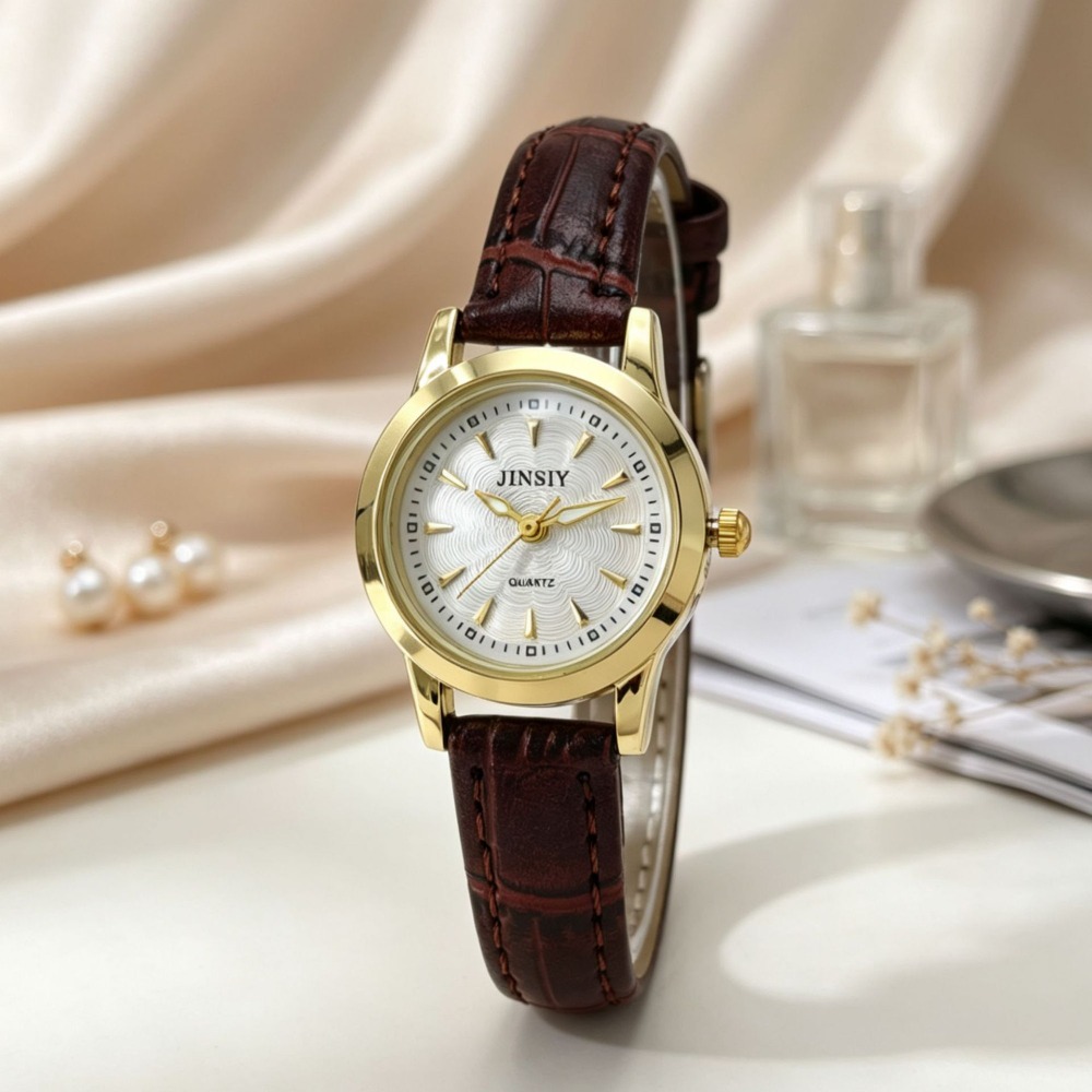 นาฬิกาควอตซ์สายหนังแฟชั่น นาฬิ - Luxury Watch Leather Strap บทวิจารณ์และราคา