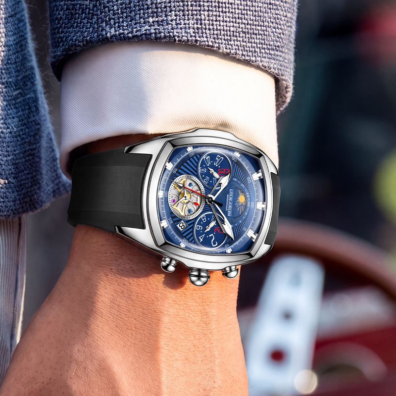 นาฬิกาข้อมือควอตซ์หรูหราสำหรับ - Tourbillon Movement Watch บทวิจารณ์และราคา
