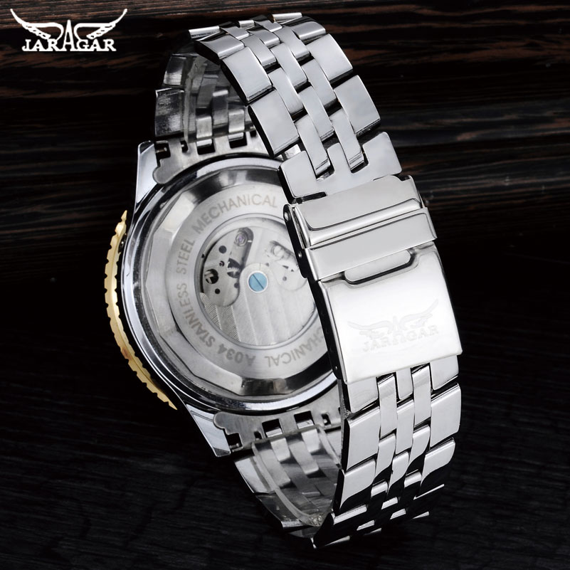 JARAGAR Mens นาฬิกาสแตนเลสหรูห - Tourbillon Movement Watch บทวิจารณ์และราคา
