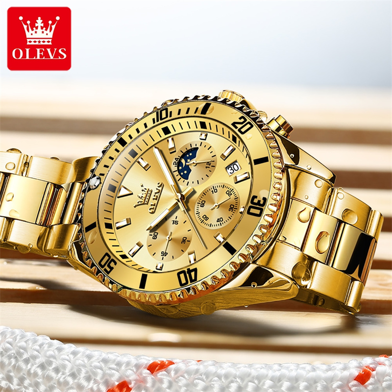 OLEVS นาฬิกาผู้ชายแบรนด์ชั้นนำ - Luxury Watch Mockup บทวิจารณ์และราคา