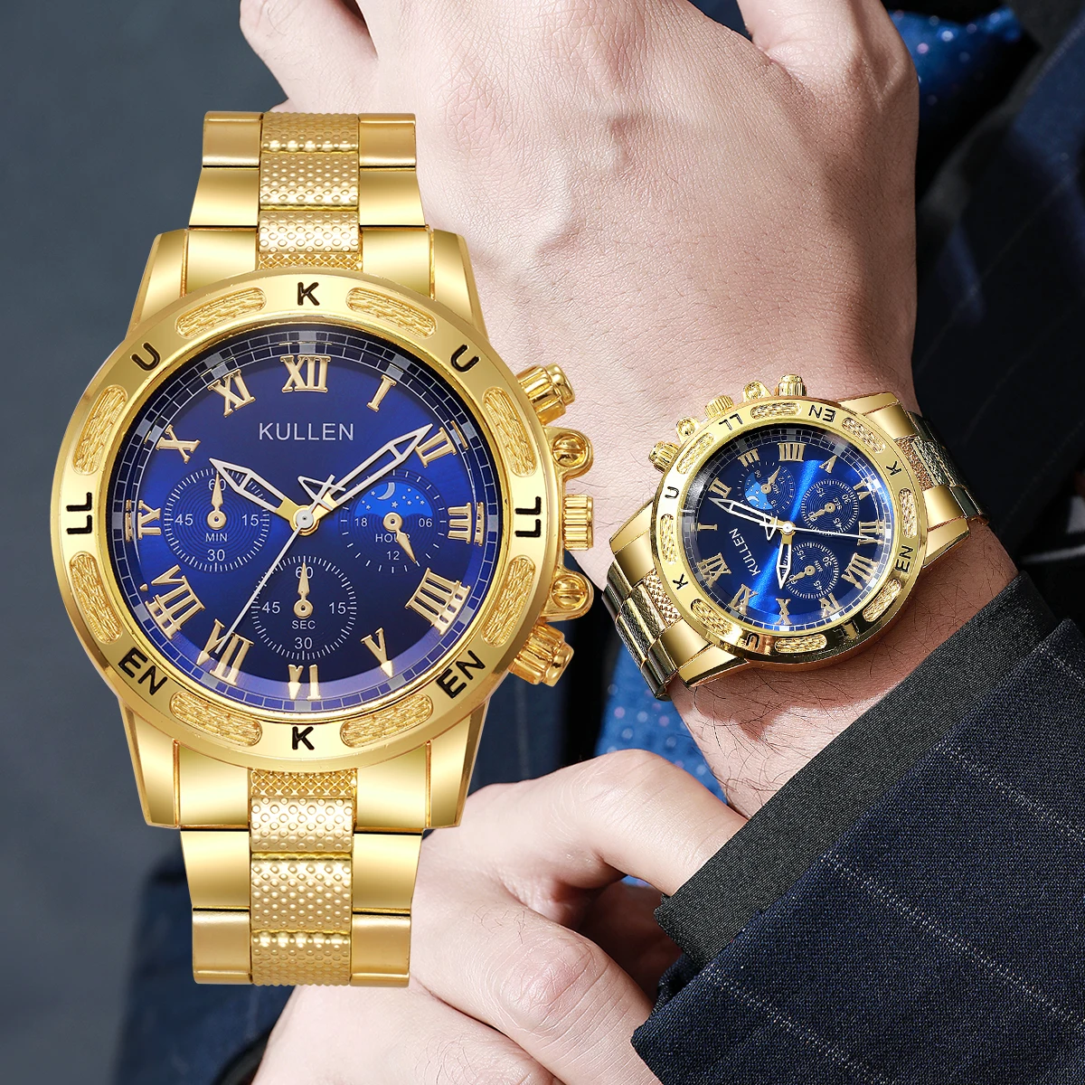 นาฬิกาข้อมือผู้ชายแบบสุ่ม 1 ชิ - Luxury Watch Men บทวิจารณ์และราคา