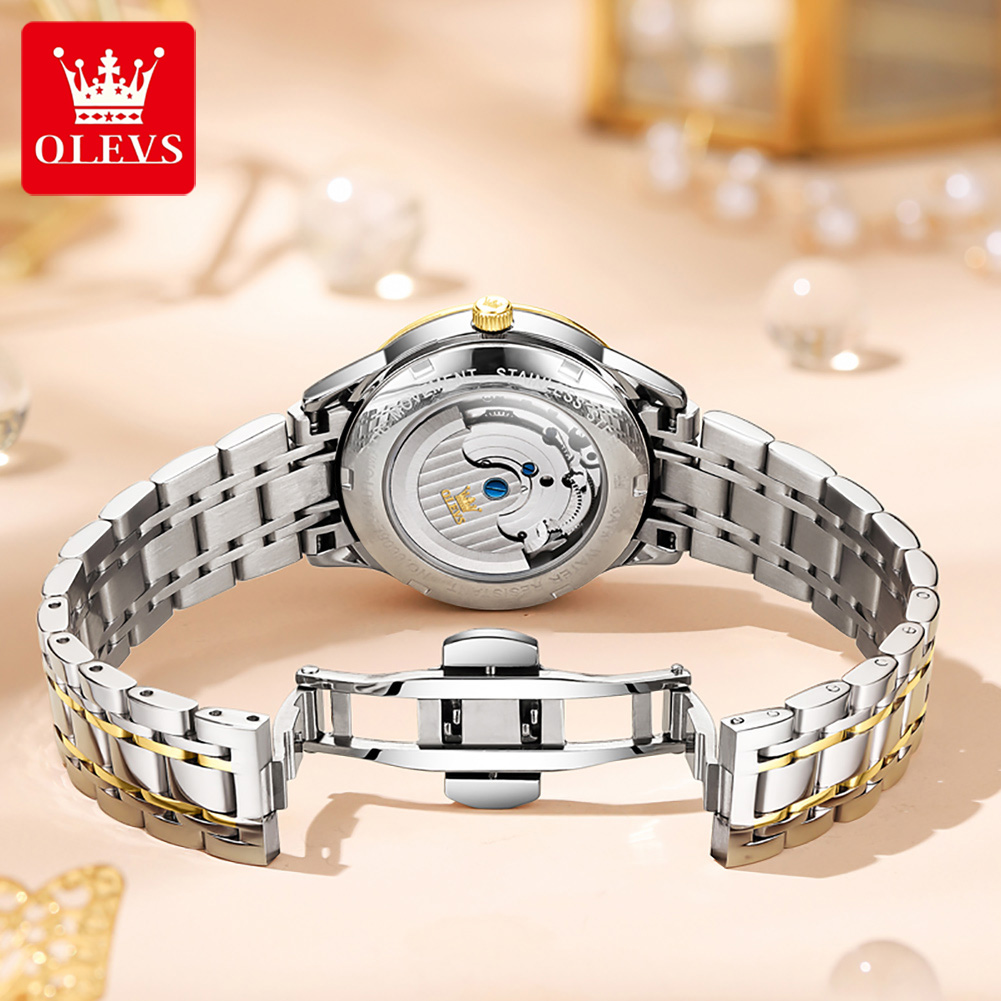 OLEVS นาฬิกาข้อมือสตรีหรูหราสไ - Tourbillon Movement Watch บทวิจารณ์และราคา