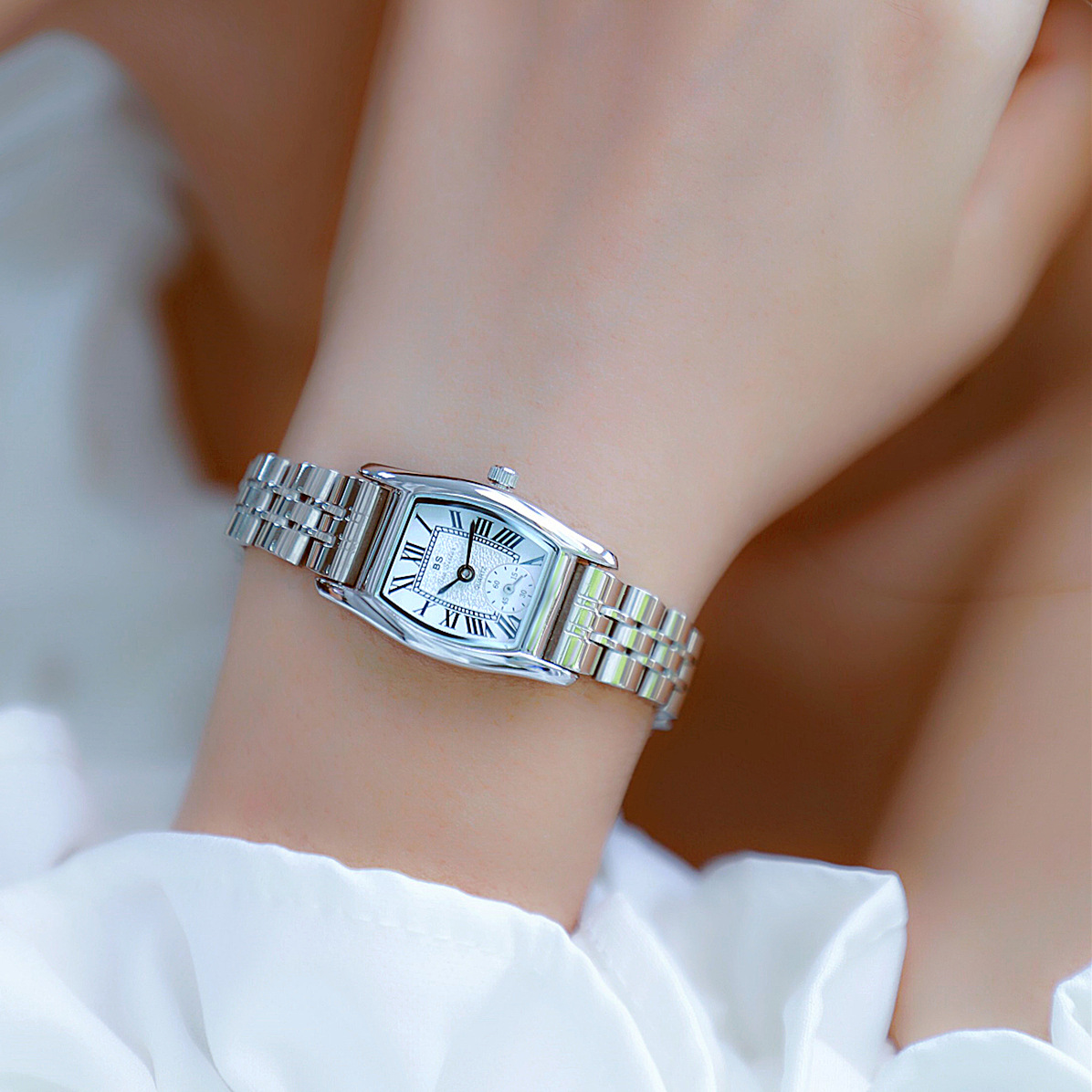 BS นาฬิกาผู้หญิงอเนกประสงค์สไต - Luxury Watch Leather Strap บทวิจารณ์และราคา