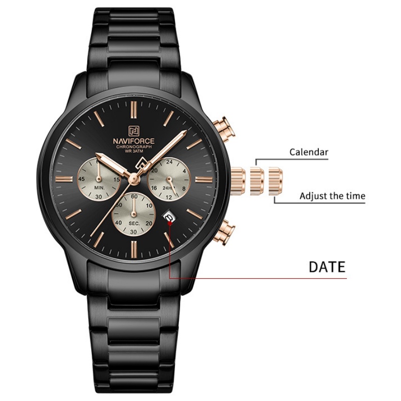 นาฬิกาข้อมือผู้ชาย NAVIFORCE ร - Luxury Watch Men บทวิจารณ์และราคา