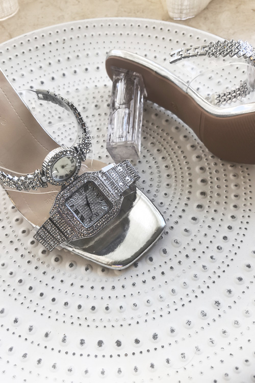 รองเท้าส้นสูงคริสตัลดีไซน์ดั้ง - Luxury Watch Leather Strap บทวิจารณ์และราคา