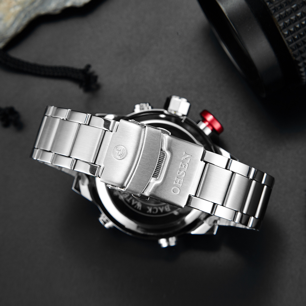 ใหม่ OHSEN แบรนด์ควอตซ์ดิจิตอล - Luxury Watch White บทวิจารณ์และราคา