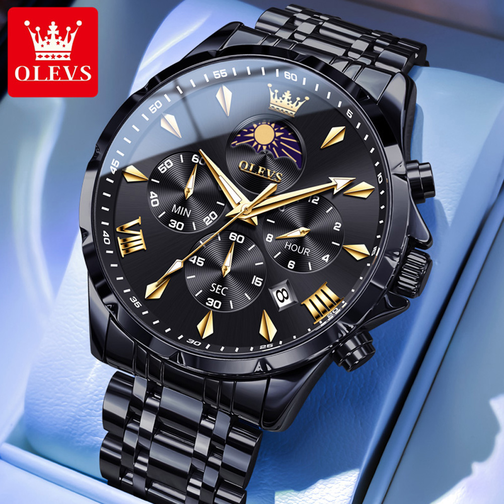 นาฬิกาข้อมือผู้ชาย OLEVS 3653  - Luxury Watch Mockup บทวิจารณ์และราคา