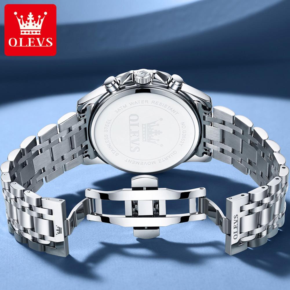 นาฬิกาข้อมือผู้ชาย OLEVS 3653  - Luxury Watch Mockup บทวิจารณ์และราคา