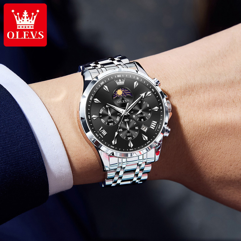 นาฬิกาข้อมือผู้ชาย OLEVS 3653  - Luxury Watch Mockup บทวิจารณ์และราคา