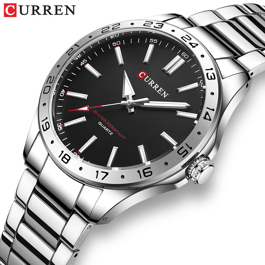 CURREN 8452 สีเงินสีขาวของขวัญ - Luxury Watch White บทวิจารณ์และราคา