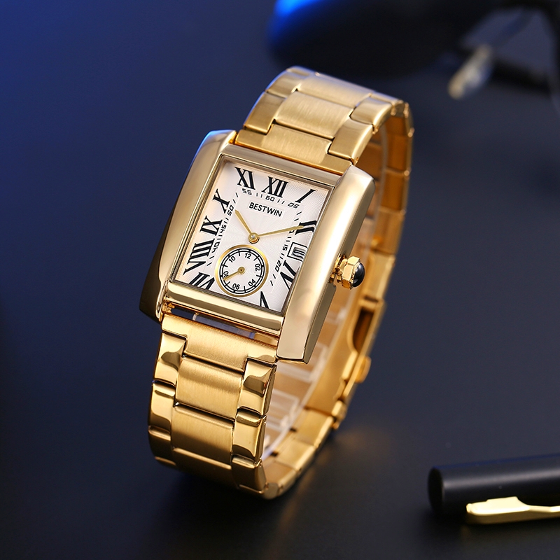 ผู้ชายหรูหรานาฬิกาผู้ชายทองสีข - Luxury Watch White บทวิจารณ์และราคา