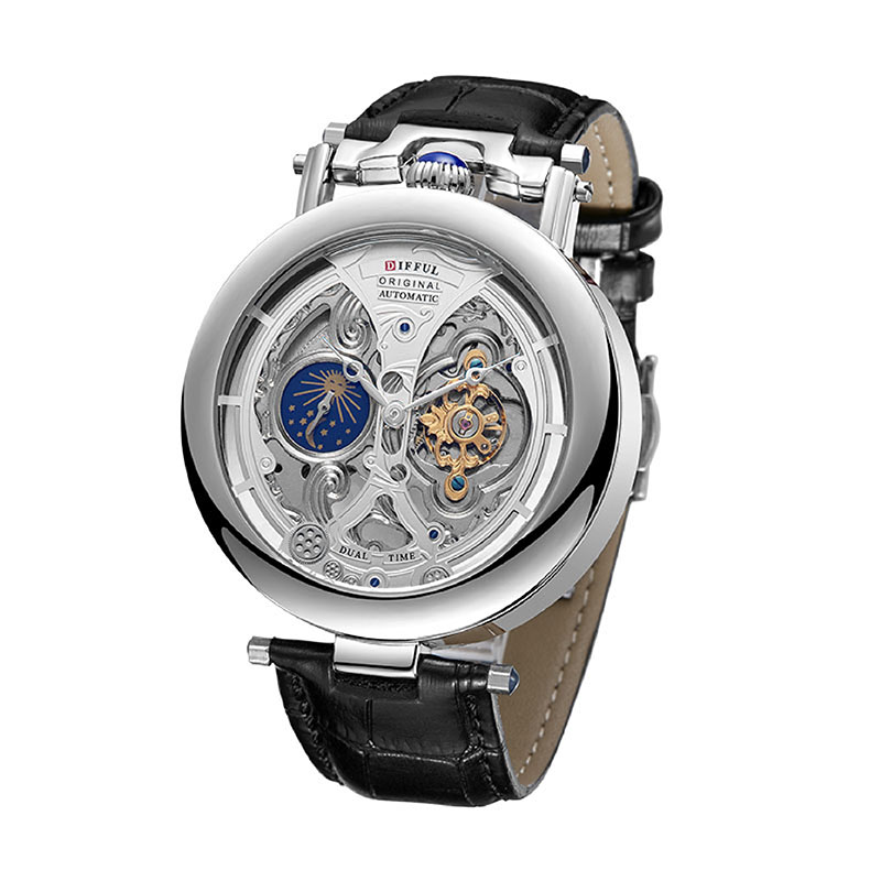นาฬิกาข้อมือผู้ชายแบบกลไกไขลาน - Tourbillon Movement Watch บทวิจารณ์และราคา