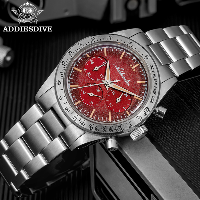 ADDIESDIVE AD2552 นาฬิกาโครโนก - Luxury Watch Levels บทวิจารณ์และราคา
