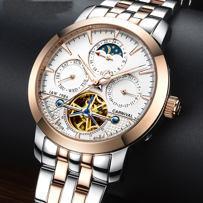 CARNIVAL แบรนด์หรูนาฬิกาธุรกิจ - Tourbillon Movement Watch บทวิจารณ์และราคา