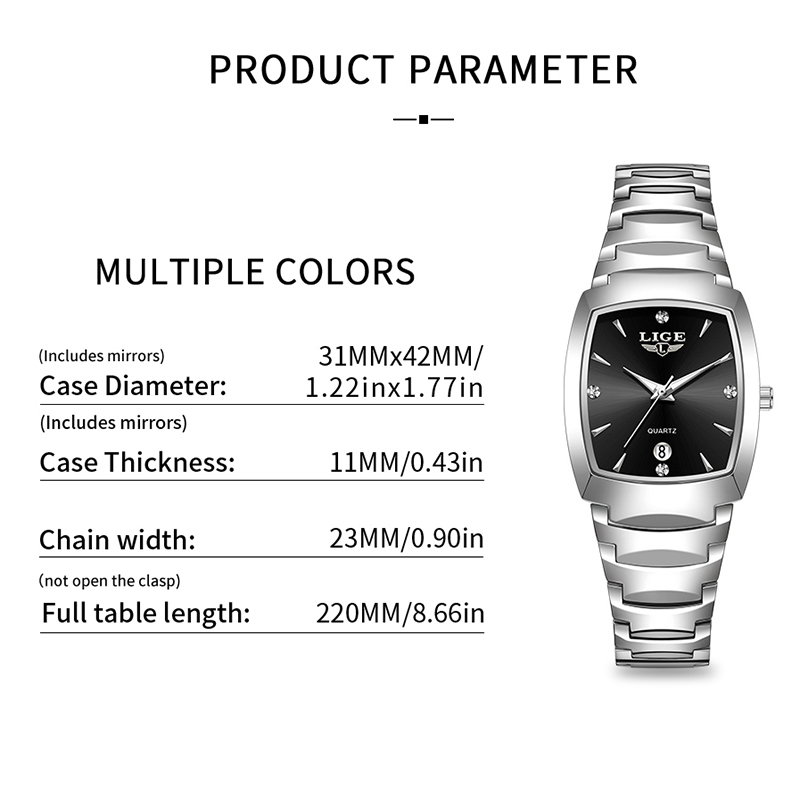LIGE นาฬิกาผู้หญิงธุรกิจหรูหรา - Luxury Watches บทวิจารณ์และราคา