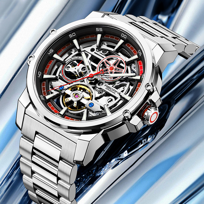 นาฬิกาข้อมือผู้ชาย ABORNI 9039 - Tourbillon Movement Watch บทวิจารณ์และราคา