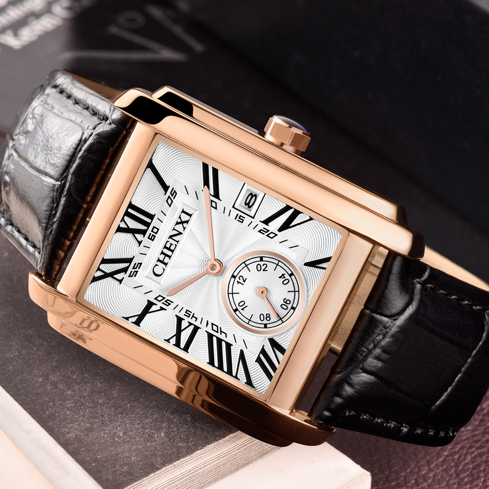 CHENXI 8216 แฟชั่นคลาสสิกสแควร - Luxury Watch Mockup บทวิจารณ์และราคา