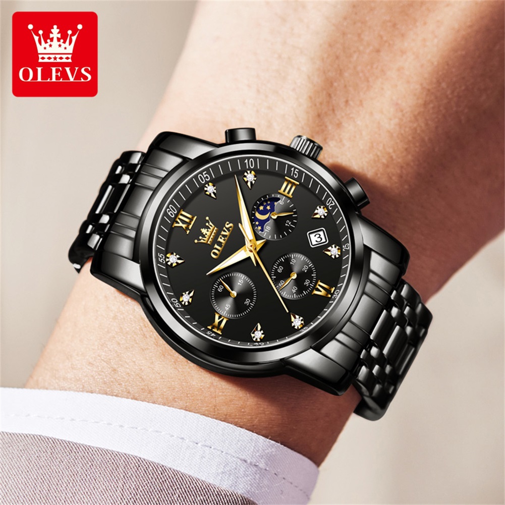 OLEVS นาฬิกาผู้ชายยอดนิยมสแตนเ - Luxury Watch Mockup บทวิจารณ์และราคา