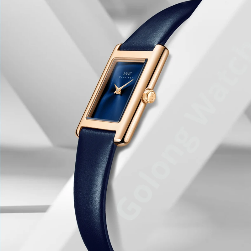 I & W Carnival Ultra บางควอตซ์ - Luxury Watch Leather Strap บทวิจารณ์และราคา