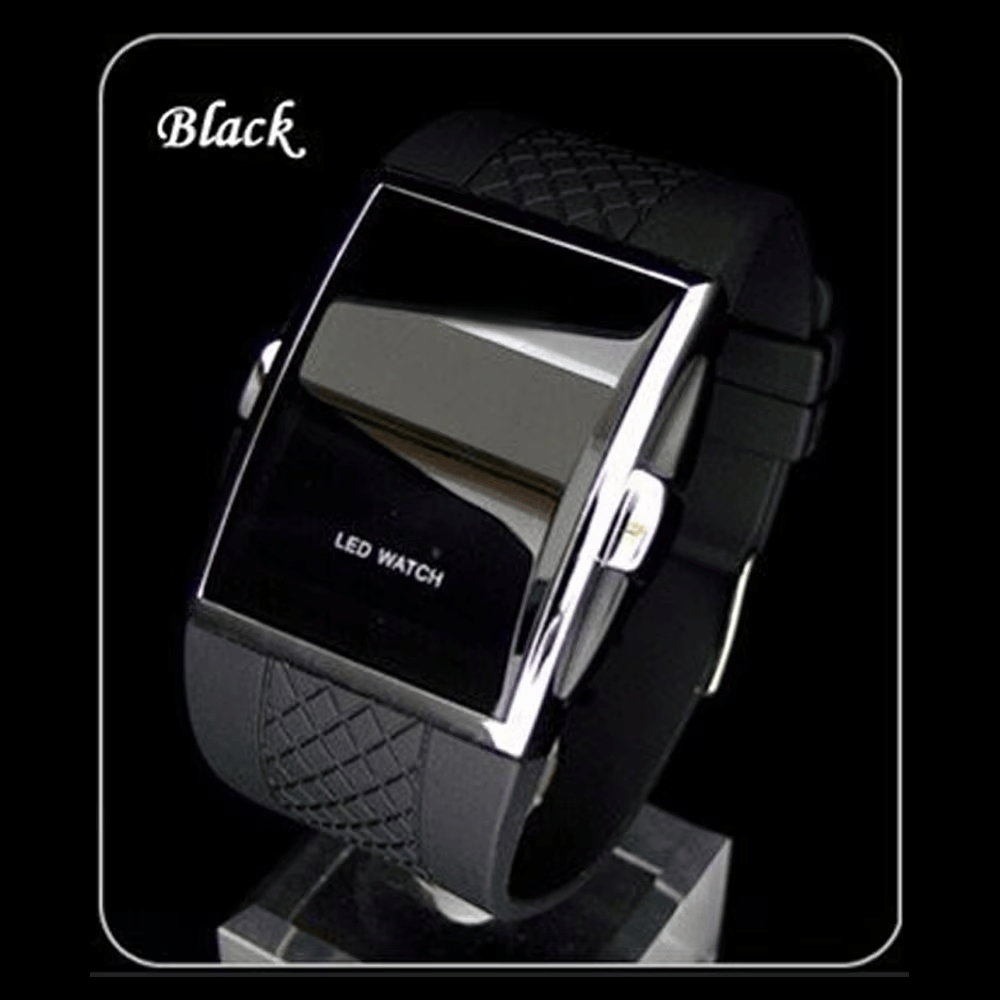 ผู้ชายกีฬานาฬิกาดิจิตอลสีดําสี - Luxury Watch White บทวิจารณ์และราคา