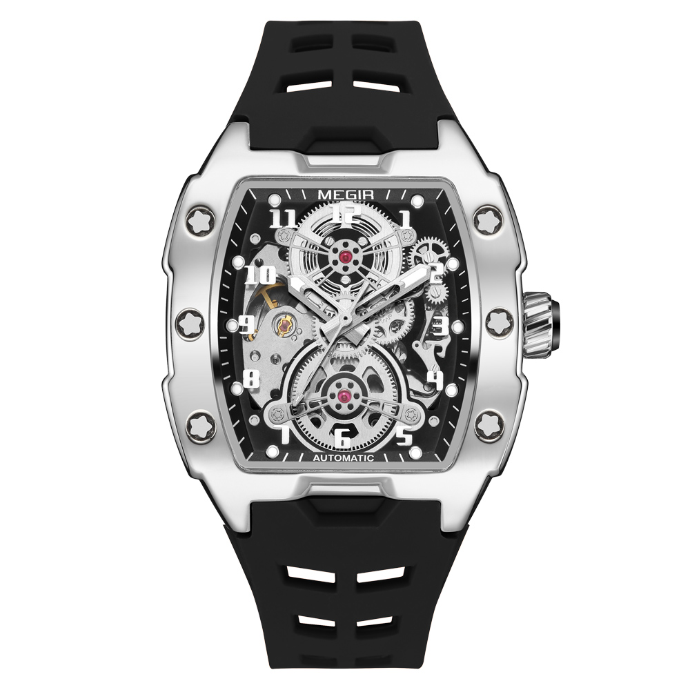 MEGIR แฟชั่นกีฬากรณีผู้ชายกลศา - Tourbillon Movement Watch บทวิจารณ์และราคา