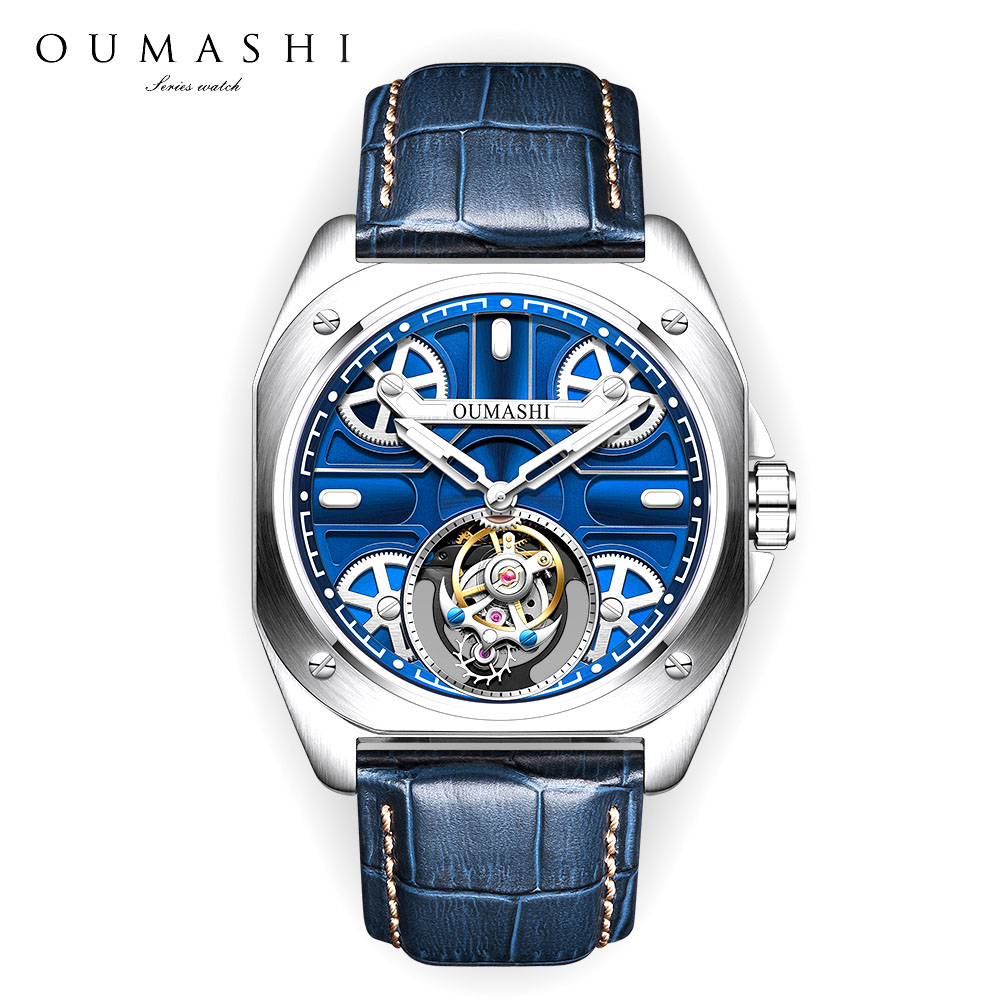 นาฬิกาข้อมือผู้ชายหรูหราขนาด 4 - Tourbillon Movement Watch บทวิจารณ์และราคา