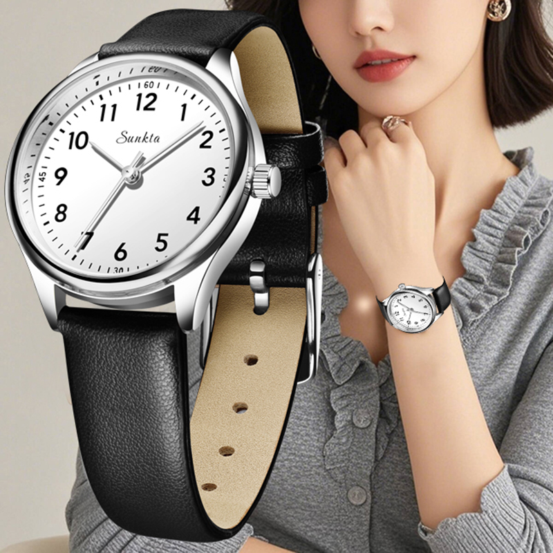 LIGE ผู้หญิงที่เรียบง่ายแฟชั่น - Luxury Watch White บทวิจารณ์และราคา