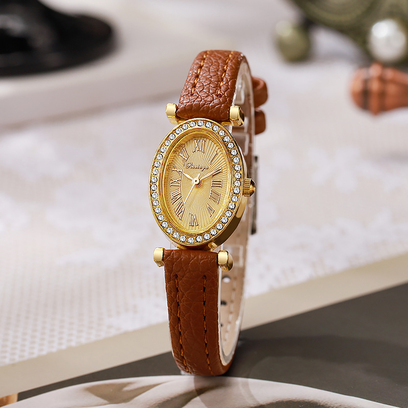 นาฬิกาข้อมือผู้หญิงหรูหรา แฟชั - Luxury Watch Leather Strap บทวิจารณ์และราคา