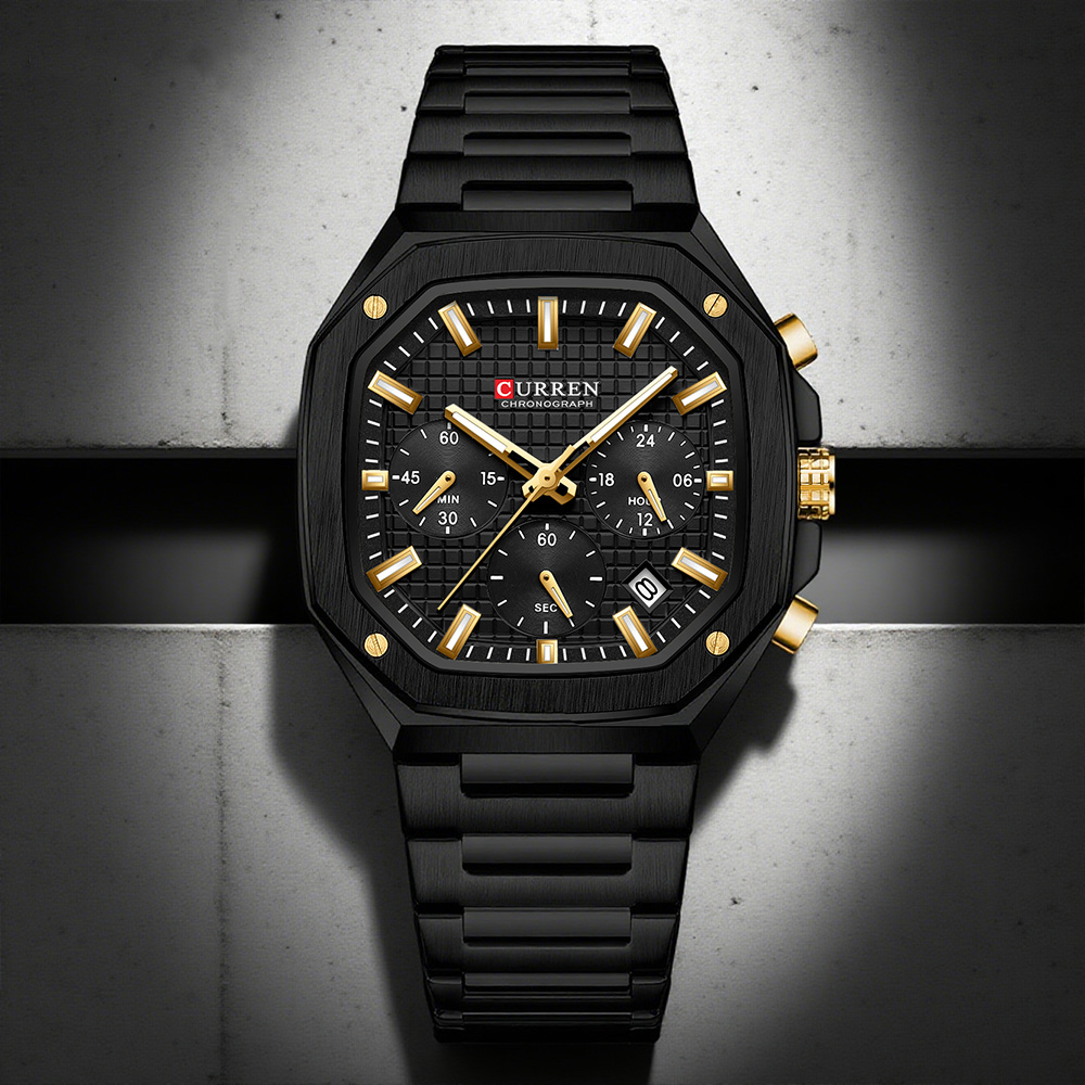 CURREN นาฬิกาโครโนสแควร์สุดหรู - Luxury Watch Men บทวิจารณ์และราคา