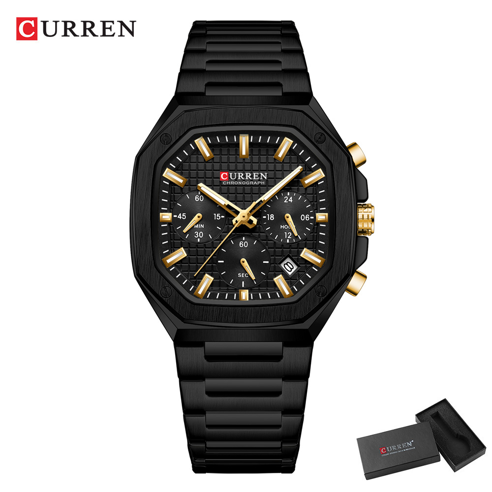 CURREN นาฬิกาโครโนสแควร์สุดหรู - Luxury Watch Men บทวิจารณ์และราคา