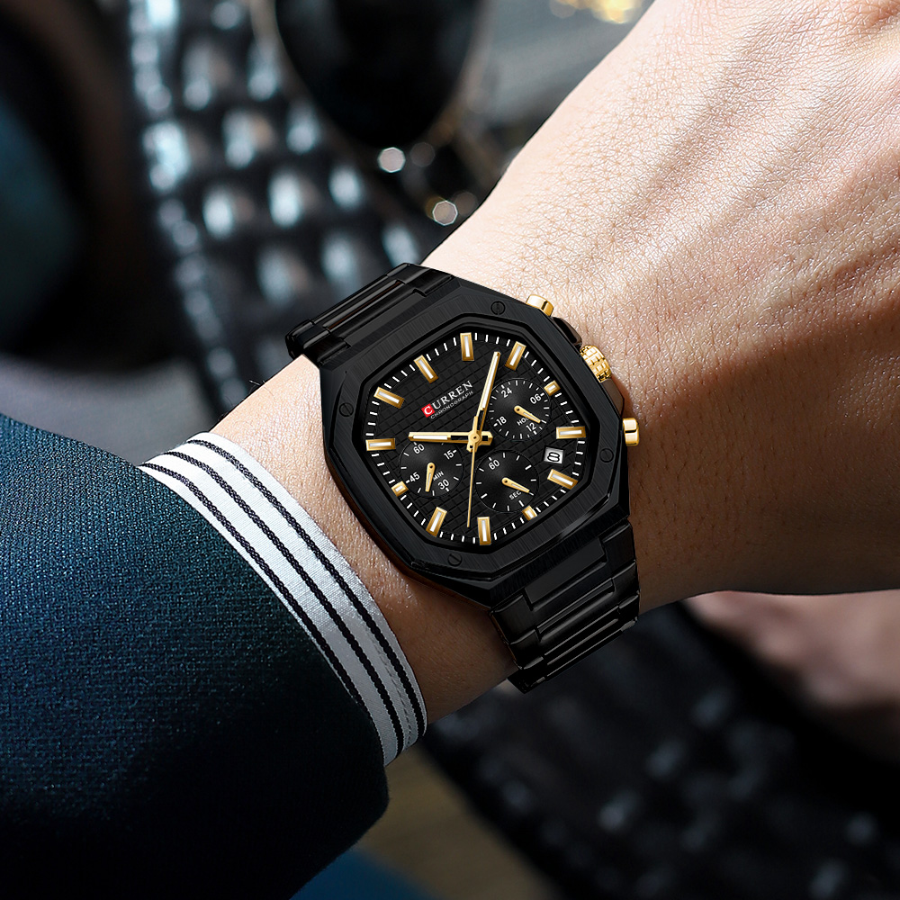 CURREN นาฬิกาโครโนสแควร์สุดหรู - Luxury Watch Men บทวิจารณ์และราคา