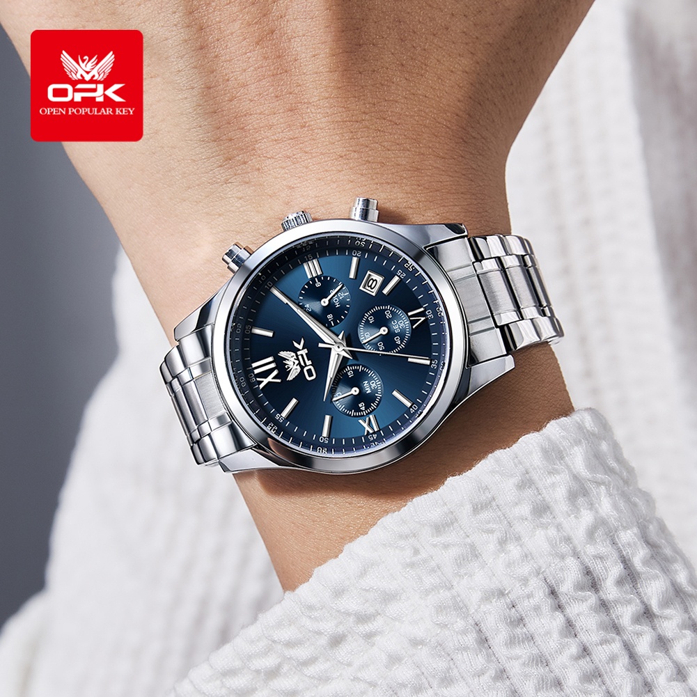 OPK 6052 นาฬิกาข้อมือผู้ชาย ระ - Luxury Watch Men บทวิจารณ์และราคา