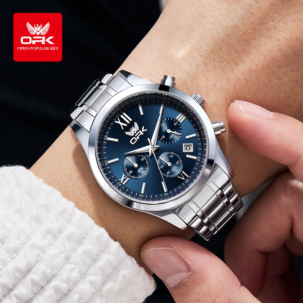 OPK 6052 นาฬิกาข้อมือผู้ชาย ระ - Luxury Watch Men บทวิจารณ์และราคา