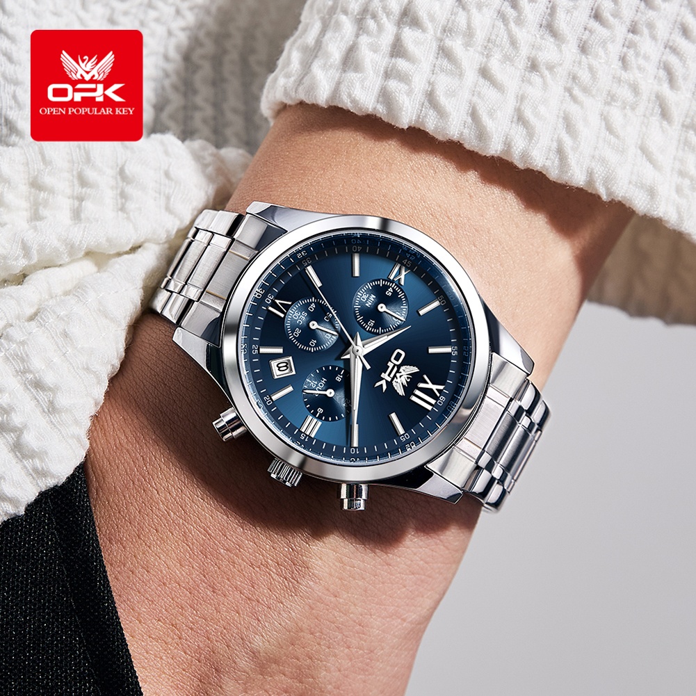 OPK 6052 นาฬิกาข้อมือผู้ชาย ระ - Luxury Watch Men บทวิจารณ์และราคา
