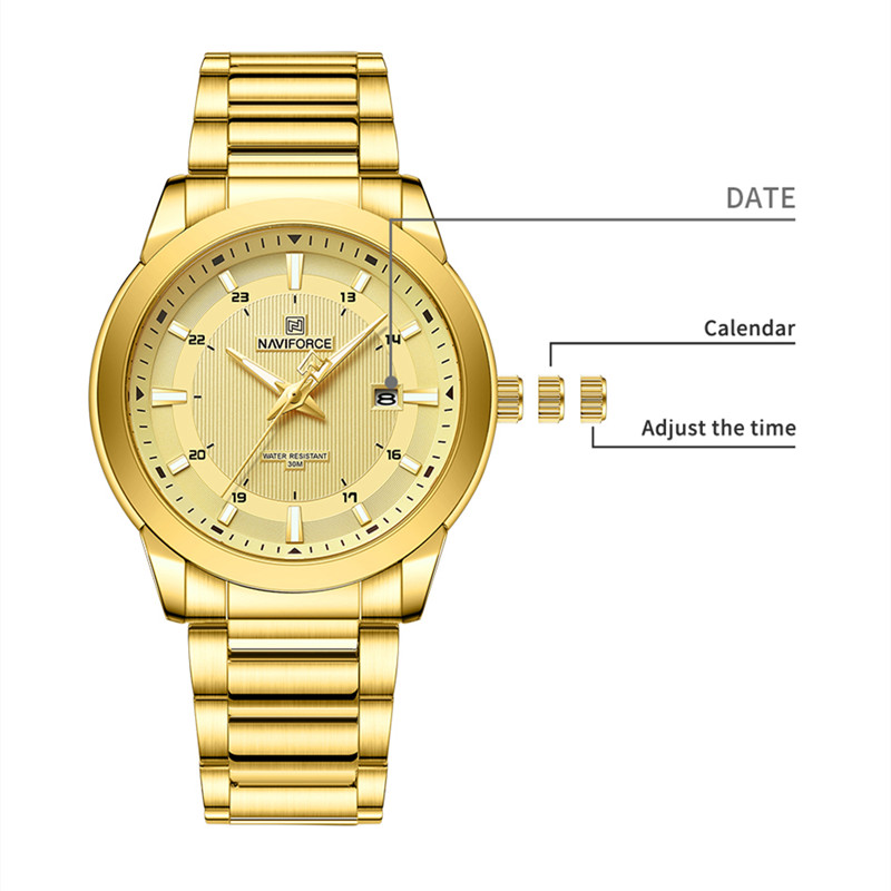 2024 TOP ยี่ห้อ NAVIFORCE Mens - Luxury Watch Mockup บทวิจารณ์และราคา