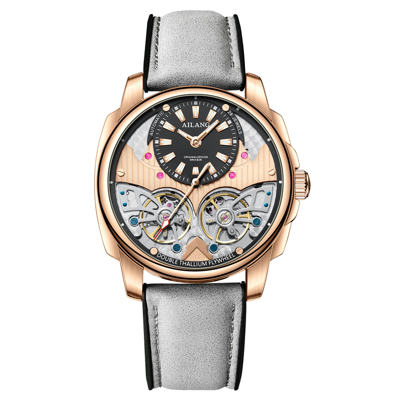 AILANG นาฬิกาข้อมือผู้ชายแบบกล - Tourbillon Movement Watch บทวิจารณ์และราคา
